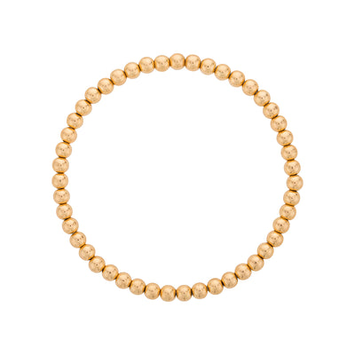 LJ 3mm Gold Filled Bead Bracelet