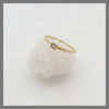 LJ Square Diamond Hammered Stackable Ring