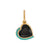 LJ Black Onyx & Turquoise Heart Charm