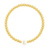 Bead Bracelet Initial LeahJessica Jewelry