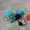 Black Small Onyx Corazon Ring