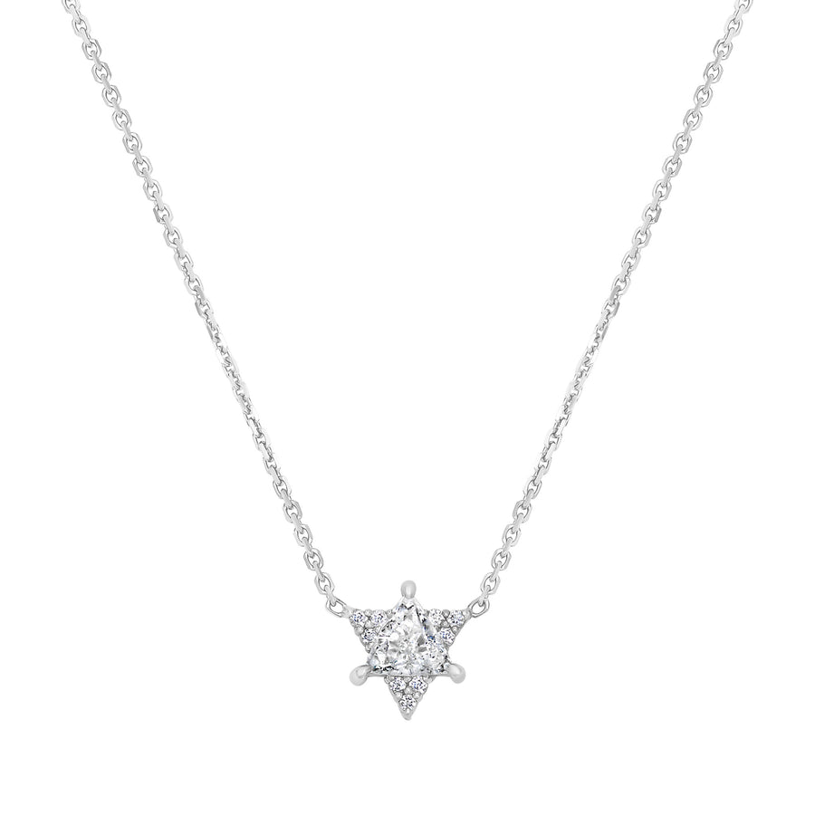 Diamond Star of David Necklace