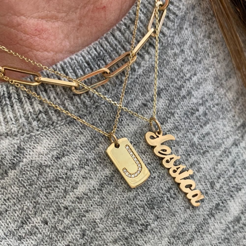 Hand Cut Vertical Charm