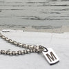 Sterling Letter Tag Necklace | LeahJessica Jewelry