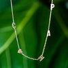 Hand Cut 4 Letters & Heart Necklace | LeahJessica Jewelry