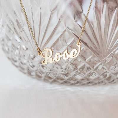 LeahJessica Hand Cut Name Necklace