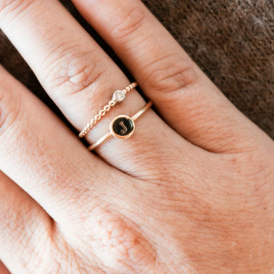 Wo Stackable Ring | LeahJessica Jewelryen