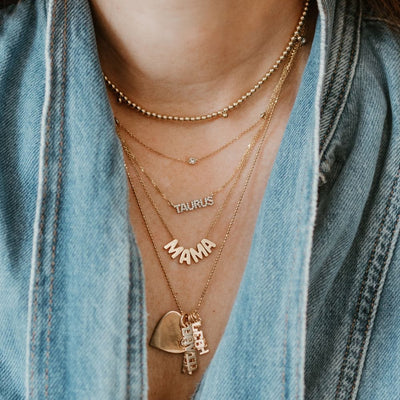 MAMA Slider Necklace | LeahJessica Jewelry