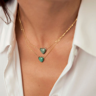 Turquoise Heart Necklace | LeahJessica Jewelry