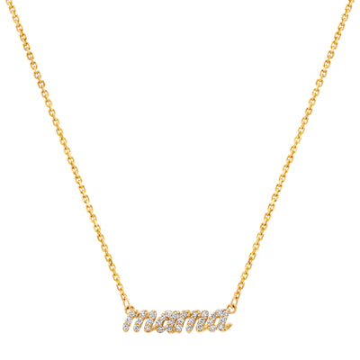 LJ Mini Diamond mama Necklace