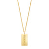 X Regardless Rectangle Tag Necklace | LeahJessica Jewelry