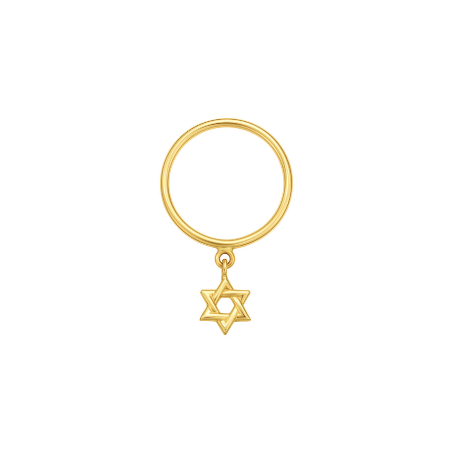 Dangle Magen David RIng Gold | LeahJessica Jewelry