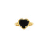 Black Small Onyx Corazon Ring