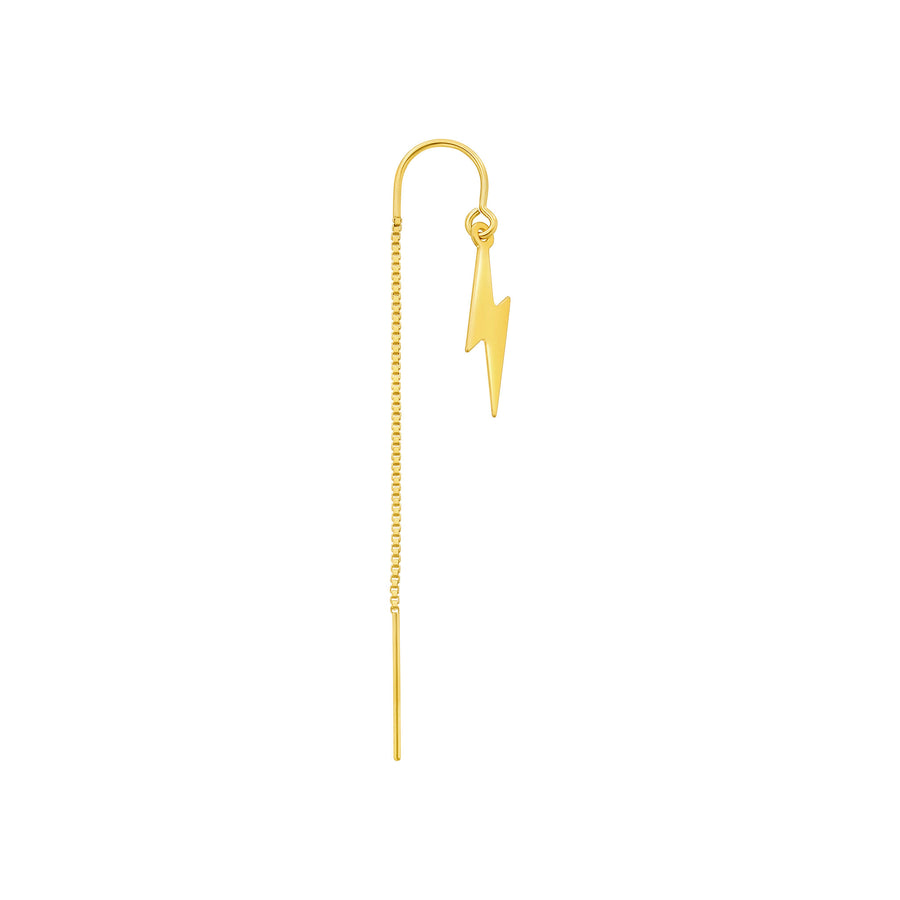 x Regardless Lightening Bolt Threader Earring