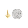 14k Mini Letter Charm