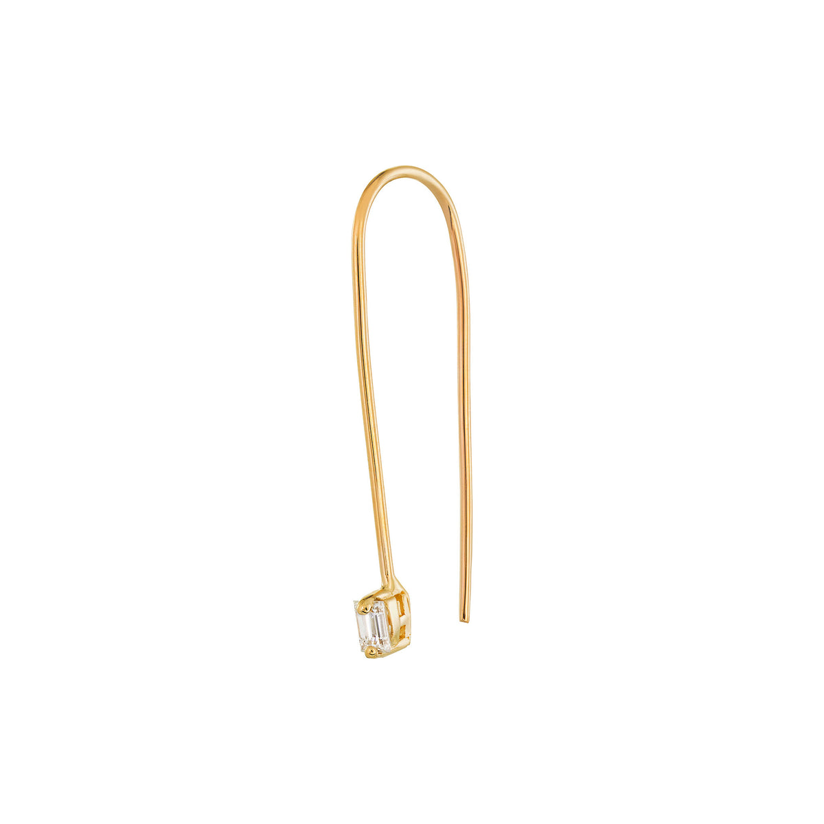 Guera Baguette Wire Stud Earring | LeahJessica Jewelry