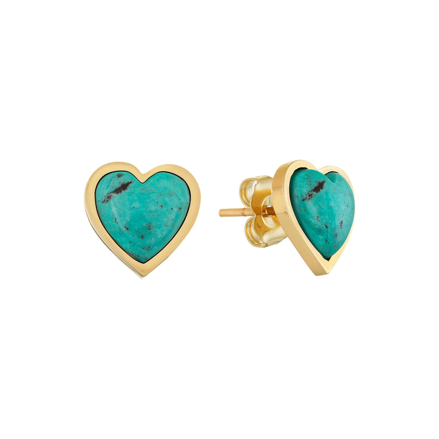 LeahJessica Turquoise Heart Earrings