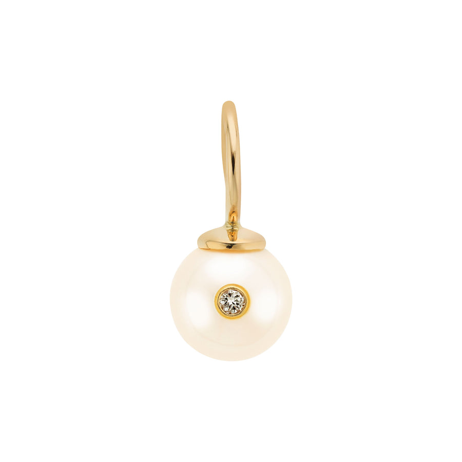 Pearl with Diamond Charm - Gold Top LeahJessica Jewelry