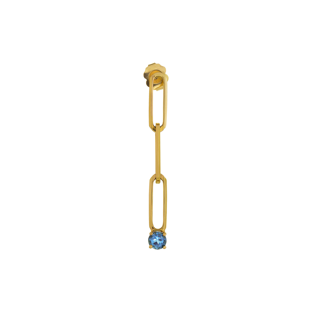 Layla Short Chain Stud Gemstone Earring| LeahJessica Jewelry