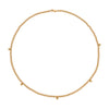 LJ Gold Filled 3mm Hanging Bead Necklace