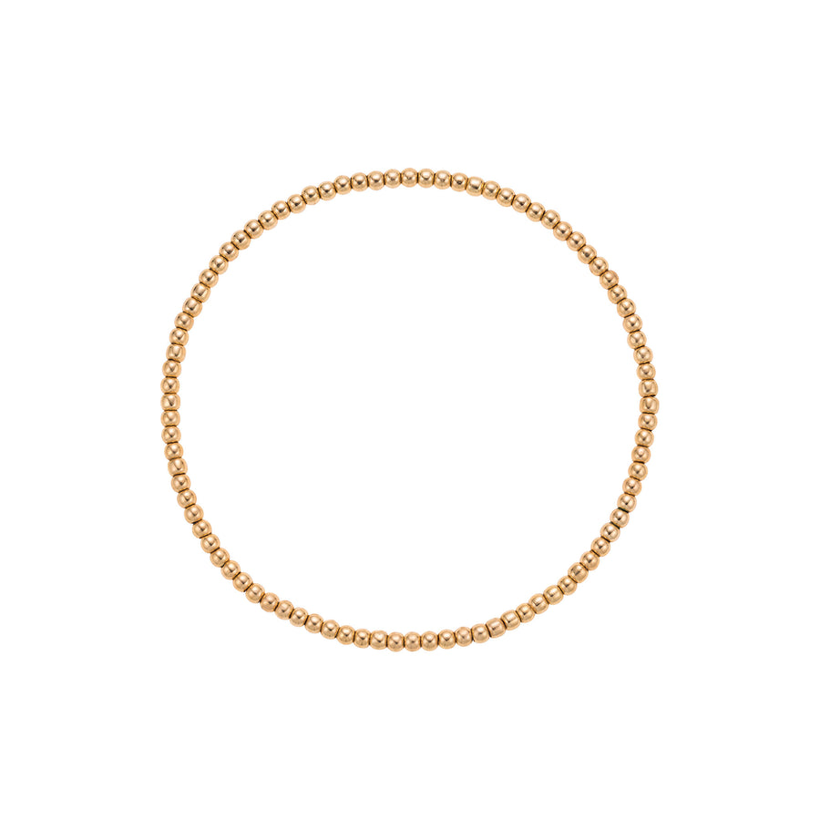 2mm Gold Filled Bead Bracelet