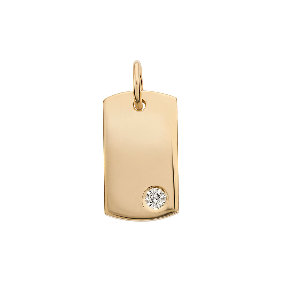 LeahJessica Tag Charm With Diamond