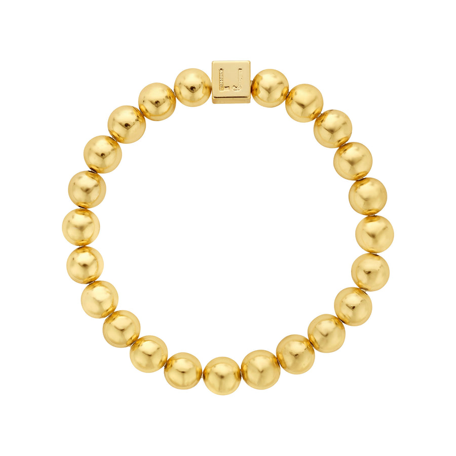 8mm Gold Filled Bead Bracelet