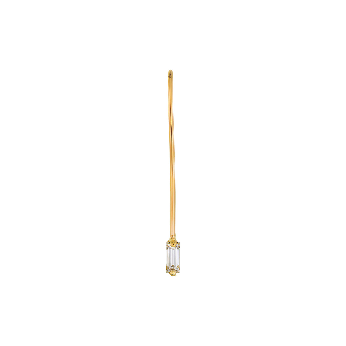 Guera Baguette Wire Stud Earring | LeahJessica Jewelry