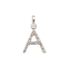 Mini Diamond Letter Charm LeahJessica