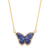LJ Lapis Lazuli & Diamond Butterfly Necklace