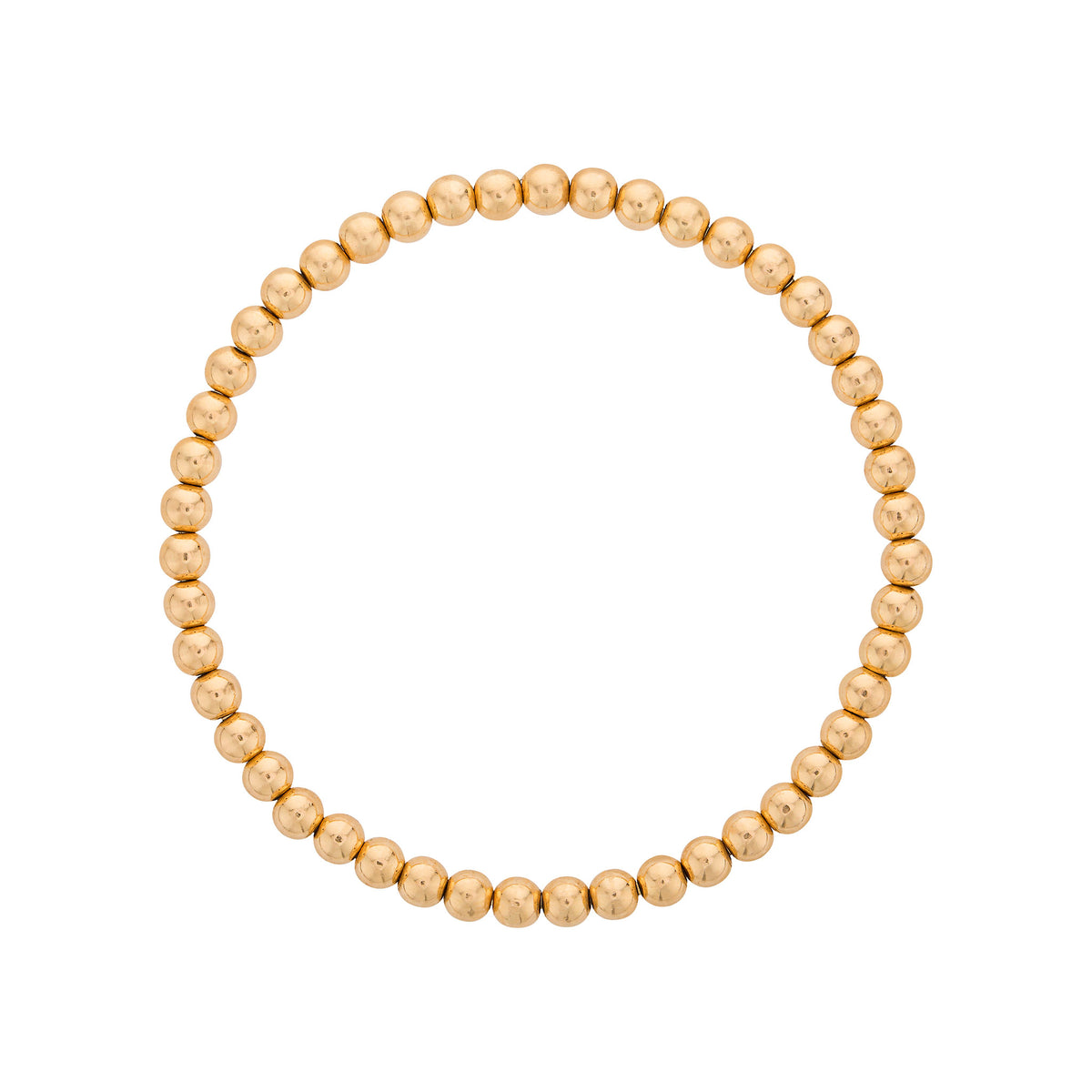 3mm Gold Filled Bead Bracelet
