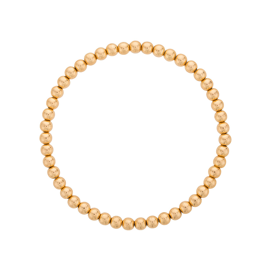 3mm Gold Filled Bead Bracelet