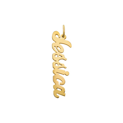 Hand Cut Vertical Charm | LeahJessica Jewelry