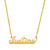 LJ Hand Cut Justice Necklace