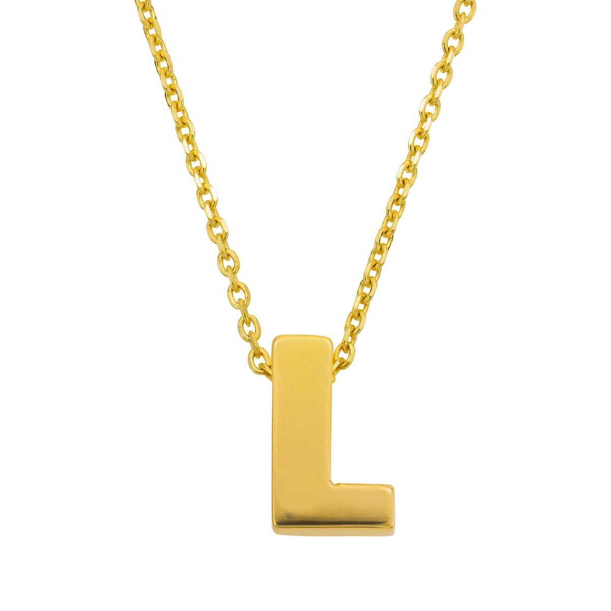 LeahJessica Letter L Charm Necklace