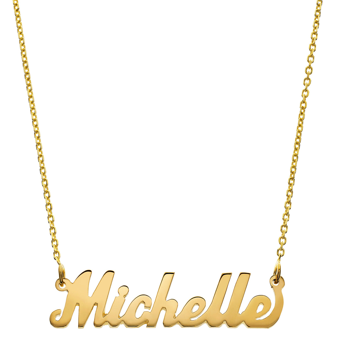 LeahJessica Hand Cut Name Necklace