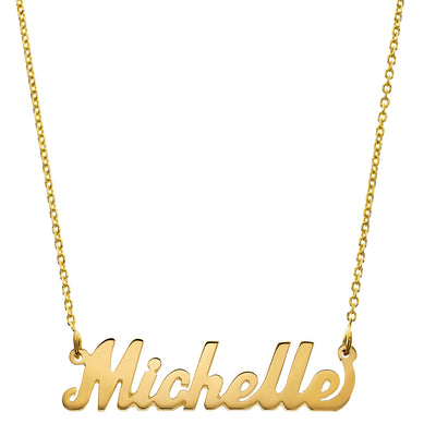 LJ Hand Cut Name Necklace