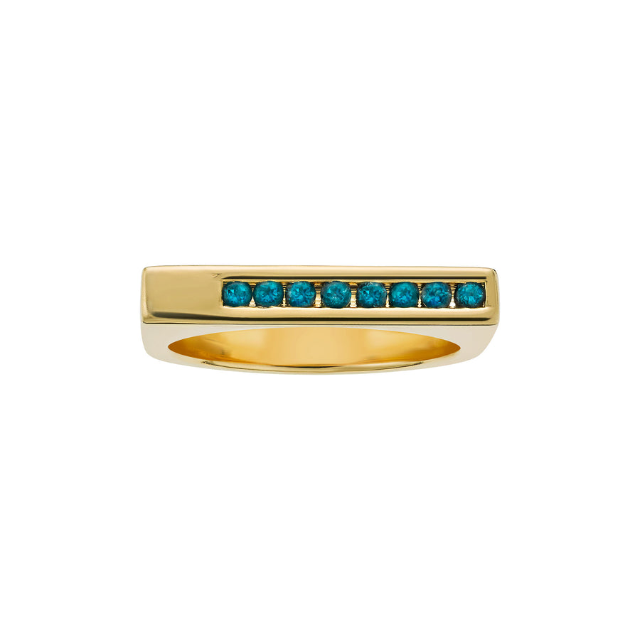 LeahJessica Linear Stack With Blue Topaz