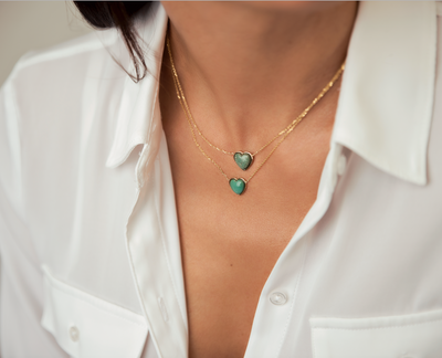 LJ Turquoise Heart Necklace