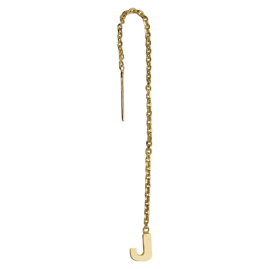 Stud_LJ Letter Chain Earring