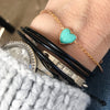 Turquoise_LJ Heart Bracelet