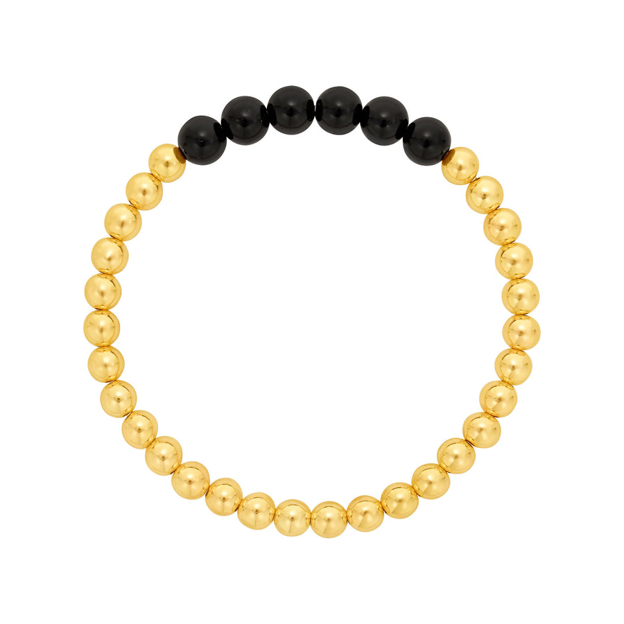 Black Onyx & Bead Bracelet