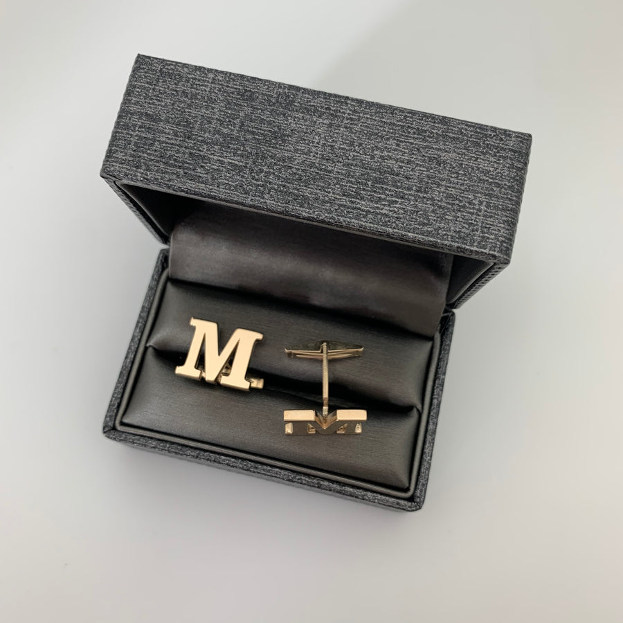 Sterling Letter Cufflinks | LeahJessica Jewelry