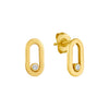 Link Diamond Earrings| LeahJessica Jewelry