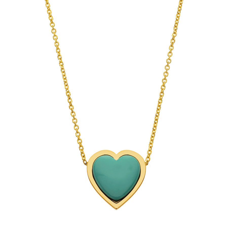 Turquoise Heart Necklace | LeahJessica Jewelry