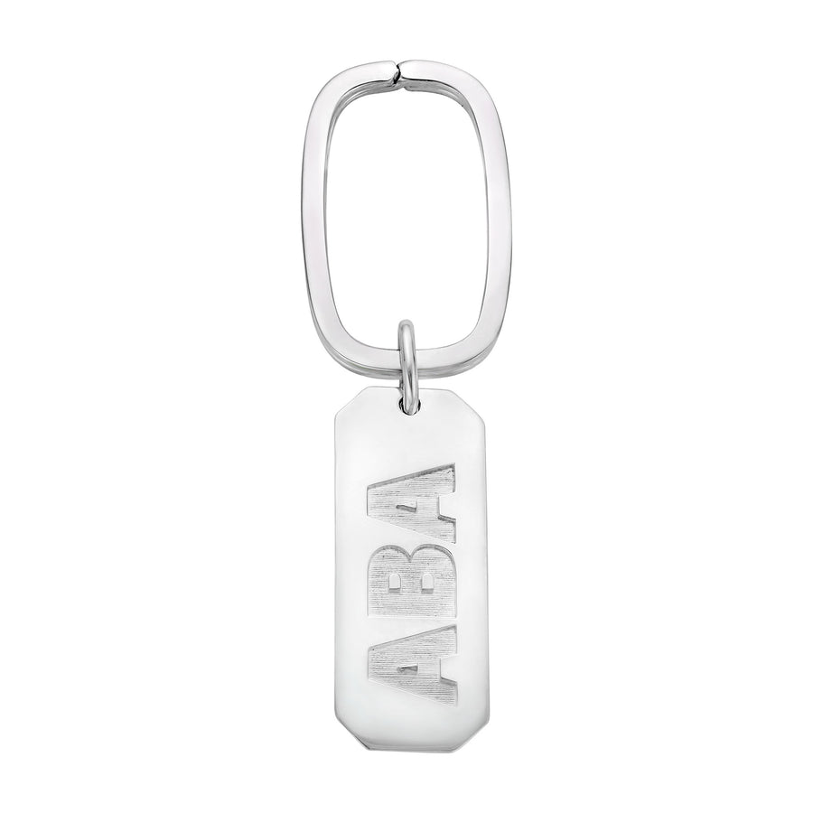 Personalized Tag Keychain | LeahJessica Jewelry