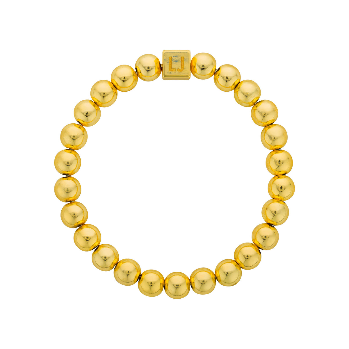 7mm Gold Filled Bead Bracelet