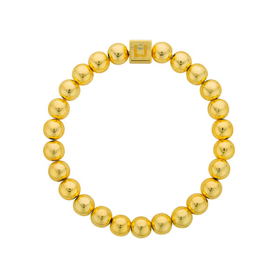 LJ 7mm Gold Filled Bead Bracelet