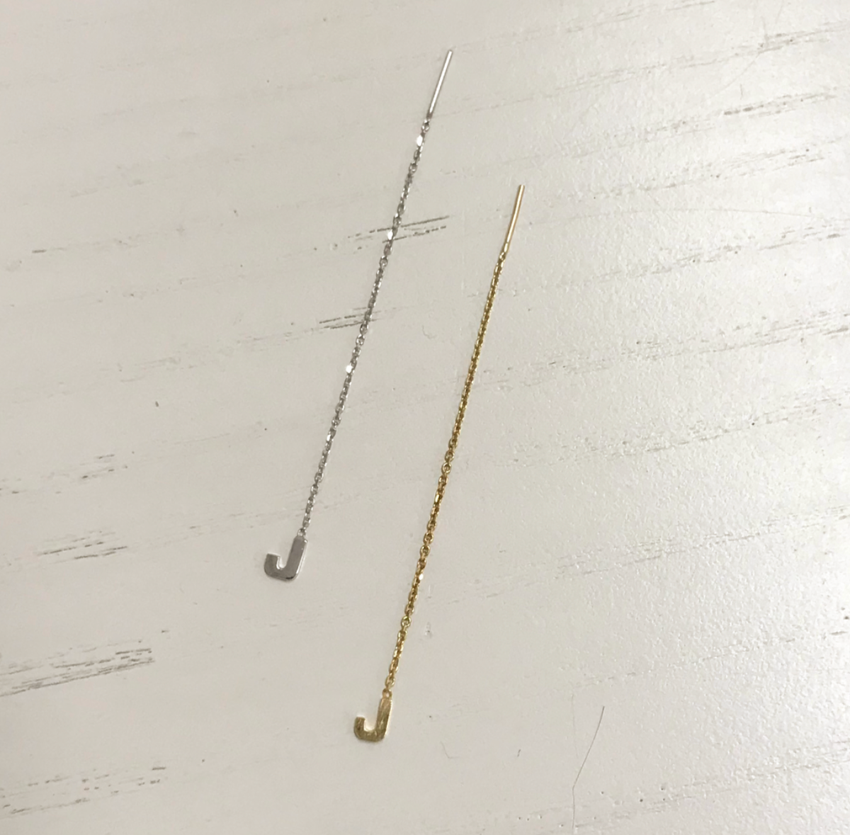 Letter Chain Earring