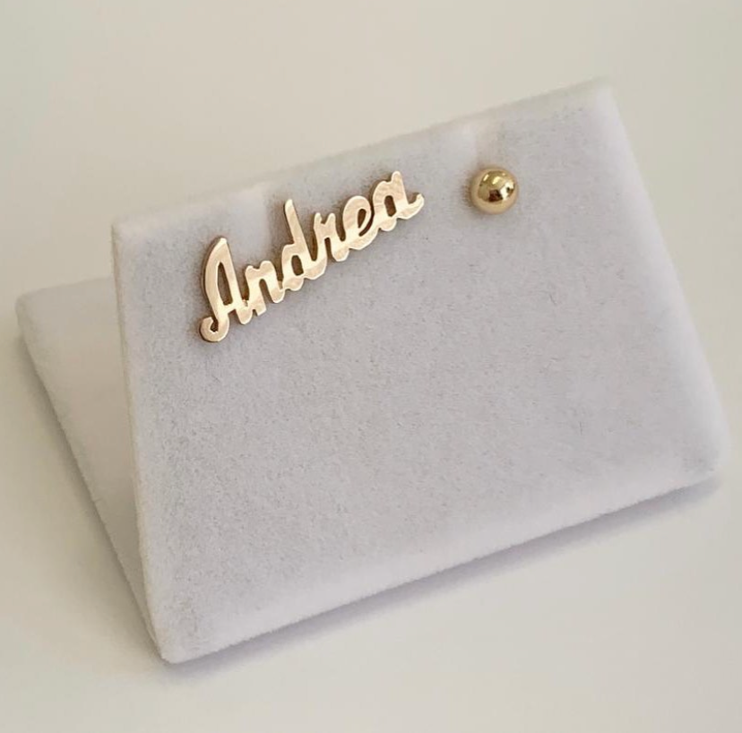 LeahJessica Jewelry Hand Cut Name Earring